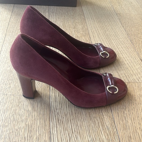 Gucci Horsebit Block High Heel Pump Size 39.5 - Picture 4 of 9